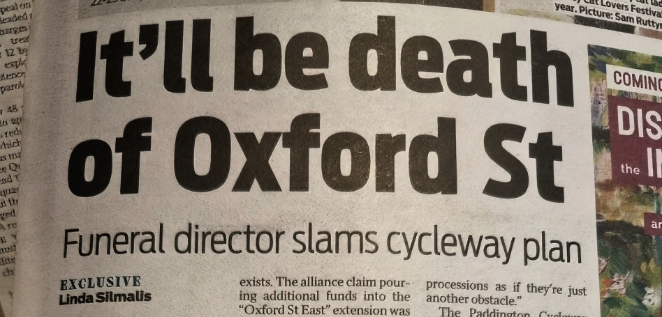 "It'll be death of Oxford St – Funeral director slams cycleway plan"